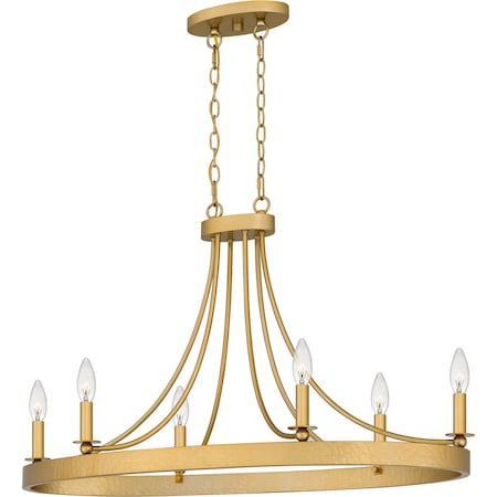 Quoizel Aspyn Island 6 Lights Light Gold APN636LG